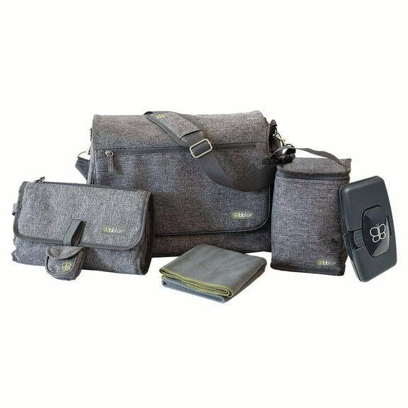 bbluv Ultra Ultra Complete Diaper Bag - Heather Grey