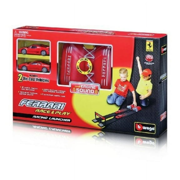 bburago 1:43 ferrari race and play launcher