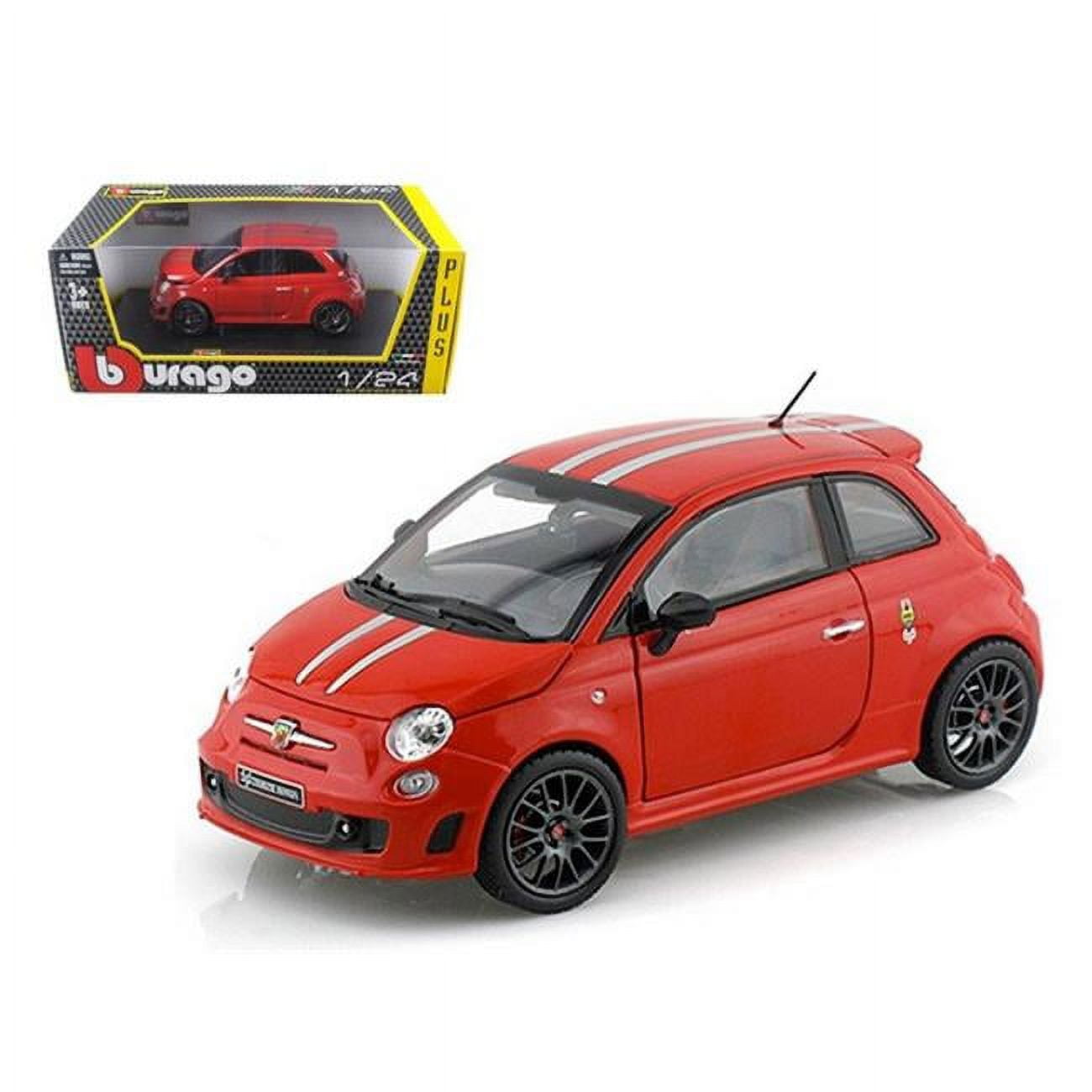 ミニカー burago   ABARTH 695 bburago 21070 fiat abarth 695 ferrari tribute red 1/24