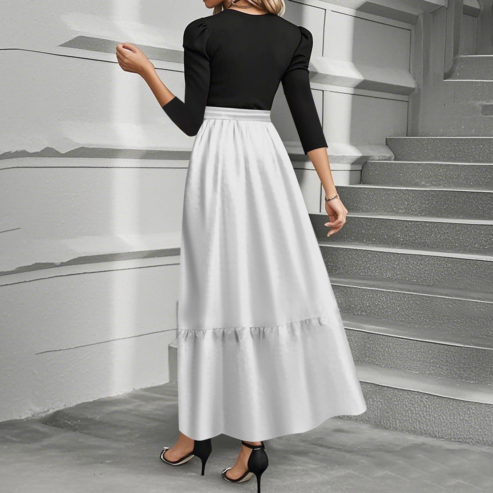 Summer Floral Print 2 Piece Dress Set Casual Elegant and Beautiful Women Dresss Midi Party Holiday Dress Sets main image 1