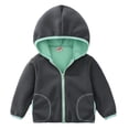 thumbnail image 1 of bbymog Baby Boy Clothes Girls Winter Coat with Hood Long Sleeve Zip Up Jacket for Boys Girls' Fashion Warm Fleece Jackets Outerwear Green 6 Years, 1 of 9