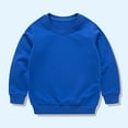 thumbnail image 1 of bbymog Baby Boy Clothes Solid Color Crewneck Pullover Top Sweatshirt Fall Long Sleeve Cotton Boys Sweatshirts Toddler Girl Clothes, 1 of 3