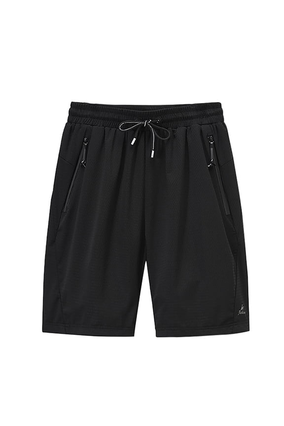 Basketball Shorts Men Solid Color Elastic Waist Breathable Quick Dry Plus Size Casual Gym Short with Pockets Black XXXXXXXL