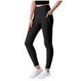 thumbnail image 1 of bbymog Black Leggings Girls Solid Color Silim Fit Stretch Leggings for Girls Elastic Waist Casual Yoga Running Jogger Sweatpants for Teen Girls Black 12-13 Years, 1 of 8