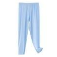 thumbnail image 1 of bbymog Girl Clothes Girls Sweatpants Solid Color Elastic Waist Pants Casual Loose Joggers for Girls Clothes for Girls 10-12 Light Blue C 11 Years, 1 of 6