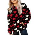 thumbnail image 1 of bbymog Girls Hoodies Size 10-12 Casual Long Sleeve Pullover Hoodies Girls' Fashion Graphic Hooded Sweatshirt Fall Girls Clothes Size 10 12 with Pocket, 1 of 5