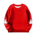 thumbnail image 1 of bbymog Halloween Long Sleeve Sweatshirts for Girls Casual Pullover Tops Boys Sweatshirt Fall Clothes for Girls 10-12 Red 12 Months, 1 of 5