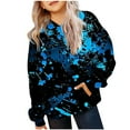 thumbnail image 1 of bbymog Hoodies for Boys Fashion Graffiti Black Hoodie Sweatshirt Fall Winter Long Sleeve Clothes for Kids with Pocket, 1 of 4