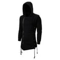 thumbnail image 1 of bbymog Hoodies for Men Casual Solid Color Hoodie Comfy Long Sleeve Hooded Sweatshirt Fashion Slim Fit Coat with Zipper Black A L, 1 of 4