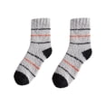 thumbnail image 1 of bbymog Men's Socks Winter Thick Cozy Fuzzy Socks for Women Fleece Warm Mid Calf Sock Multicolor Free Size, 1 of 3
