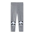 thumbnail image 1 of bbymog Slim Fit Pants for Girls Elastic Waist Cotton Stretch Girls Leggings Kids Clothes Gray C 6 Years, 1 of 4