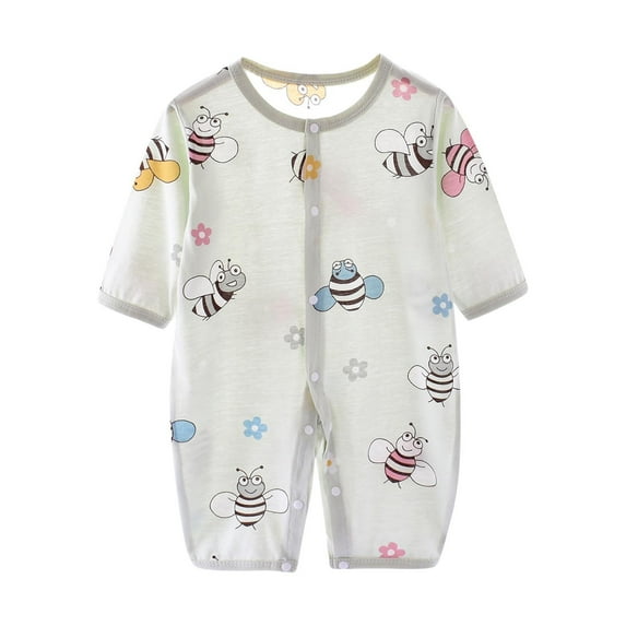 bbymog Summer Outfits for Girls Long Sleeve Baby Onesie Crewneck Cotton Baby Boy Romper Fall Baby Clothes 0-12 Months Green 0 Months