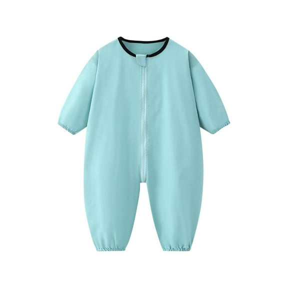 bbymog Unisex Baby Clothes Long Sleeve Crewneck Baby Boy Romper Cotton Toddler Baby Bodysuit Fall Outdoor Baby Rompers Girl Onesie Blue B 4 Years