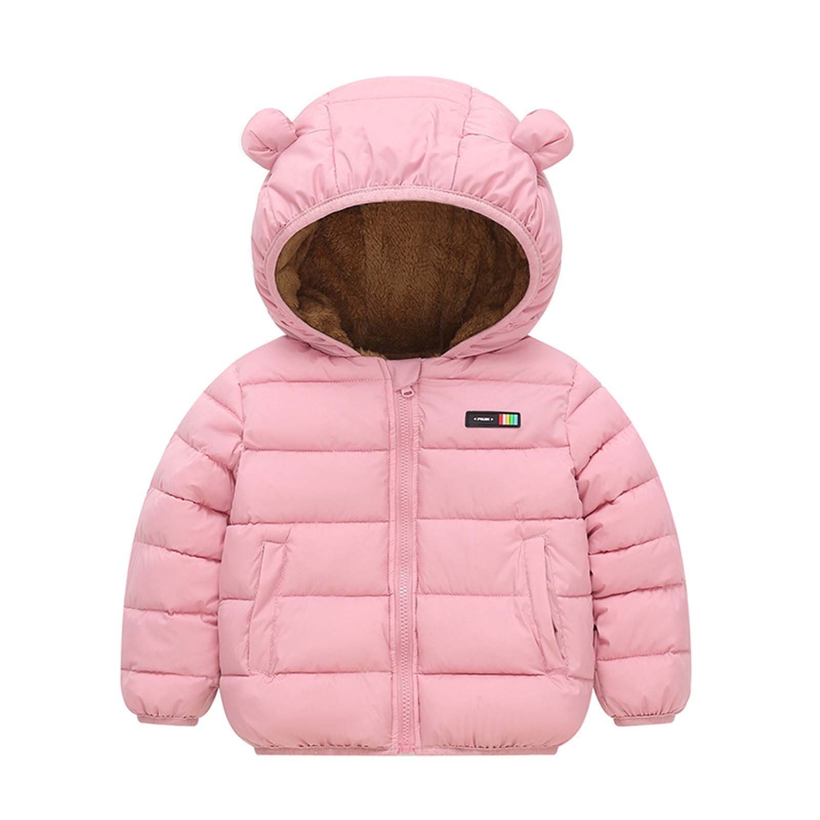 Baby Winter Jacke Mit Kapuze - Warme Fleece Jacke Für Kleinkinder Jungen