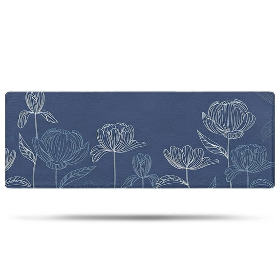 bchiijds Line Flower Bathroom Rugs