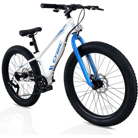 bcuade Tire Mountain Bike 24 inch, 7 Speeds, with High Carbon Steel Frame, Double Disc Brake bcuade Tire kklfec