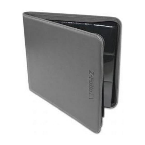 bcw gaming z-folio 12-pocket lx album - gray