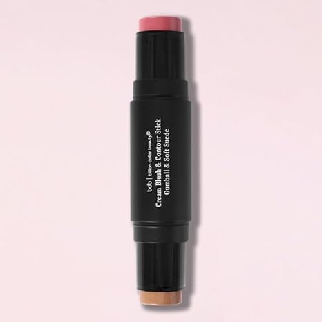 bdb Blush & Contour Stick 2-in-1 Cream Duo for Natural Flush & Definition Buildable, Long-Lasting, Water-Resistant Makeup Travel-Friendly Stick