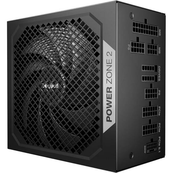 be quiet Power Zone 2 850 W ATX12V 3.1 80 PLUS® Platinum and Cybenetics Platinum efficiency (up to 94%) Modular Power Supplies