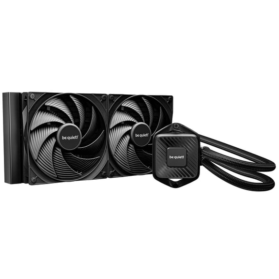 Be Quiet BW028US 280 mm Pure Loop 3 Black CPU Liquid Cooler for Heavily Overclocked Systems & 2X Pure Wings 3 PWM High-Speed Fan