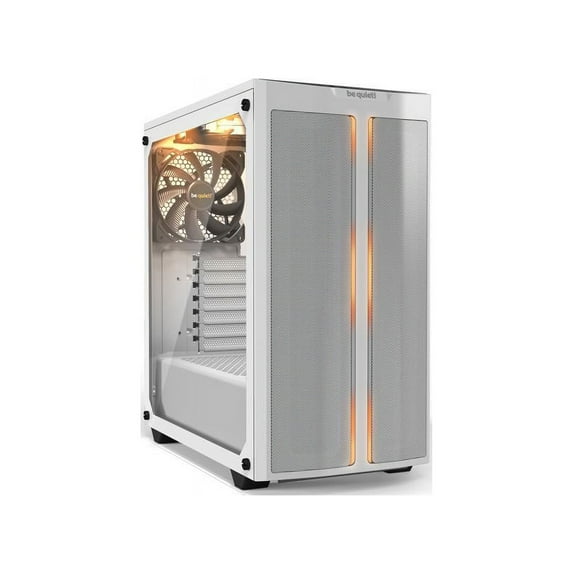 be quiet! Pure Base 500DX ATX Mid Tower PC case | ARGB | 3 Pre-Installed Pure Wings 2 Fans | Tempered Glass Window | White