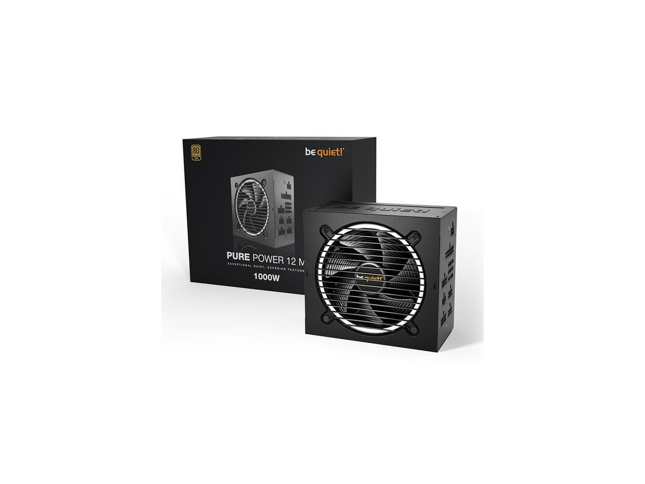 be quiet! Pure Power 12 M 1000W ATX 3.0 Power Supply | 80+ Gold Efficiency | PCIe 5.0 compatible 10 Year Warranty