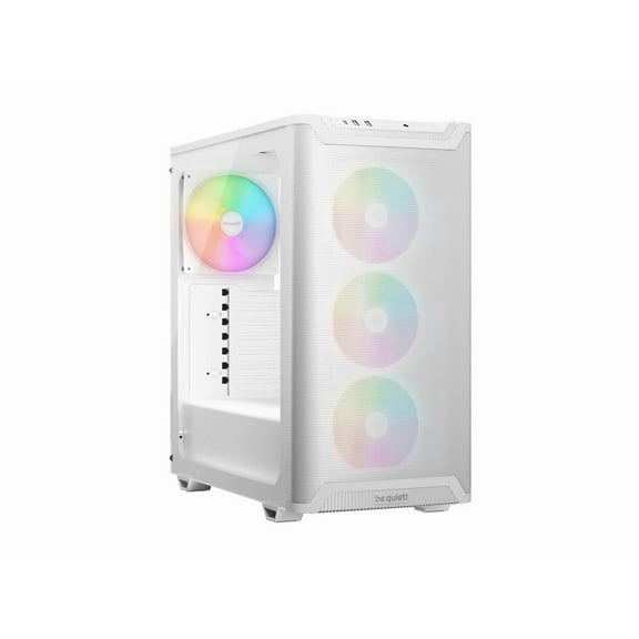 be quiet! Pure base 501 LX BGW79 White ABS / Steel / Tempered Glass Cases (Computer Cases - ATX Form)