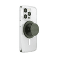 thumbnail image 1 of PopSockets Phone Grip for MagSafe, Magnetic Holder, Phone Stand, Green - Triangle Knurl Olive, 1 of 3