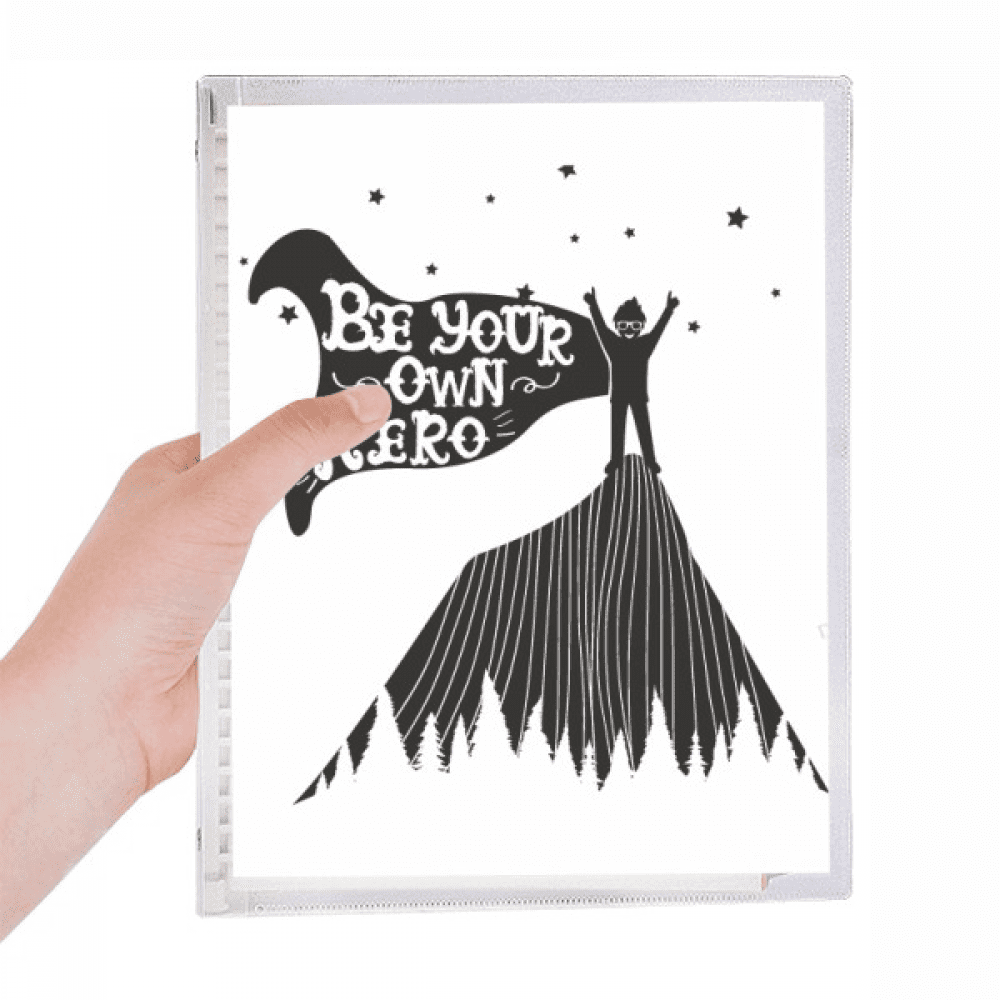 be your own black white quote notebook loose diary refillable journal statiry