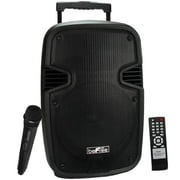 beFree Sound 10 Bluetooth Portable Speaker with USB/SD FM Radio and Lights