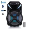 thumbnail image 1 of beFree Sound 12 Inch Bluetooth Portable Rechargeable Party Speaker, 1 of 2