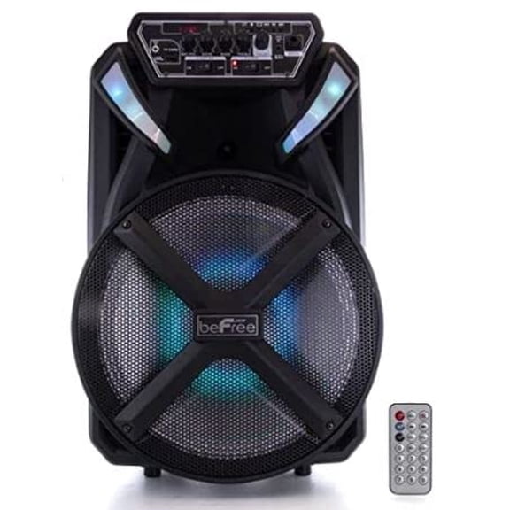 beFree Sound 12 Inch Bluetooth Portable Rechargeable Party Speaker