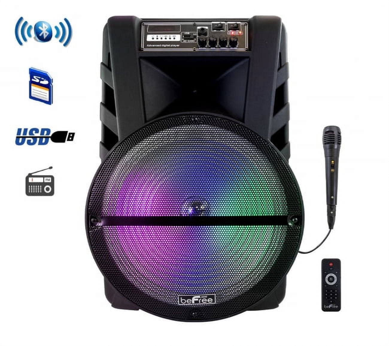 15 Inch Portable Rechargeable Party Speaker with Ecuador Ubuy