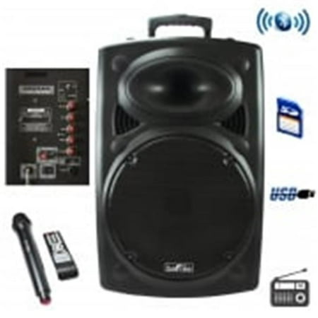 beFree Sound - Bluetooth Powered Portable PA Speaker - Black