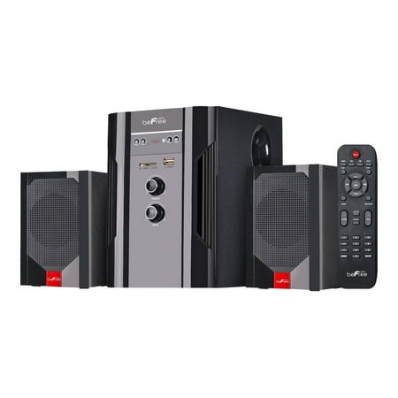 beFree Sound - Powered Wireless Speaker System (Pair) - Black