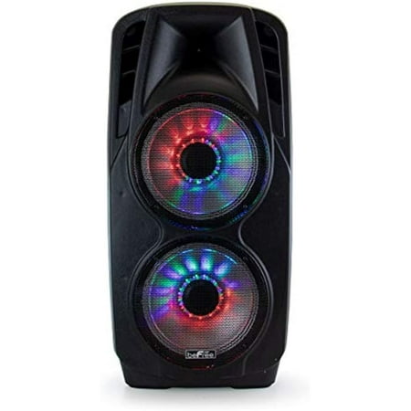 beFree Sound 2x's 12 Inch Woofer Portable Bluetooth Powered PA Tailgate Party Speaker