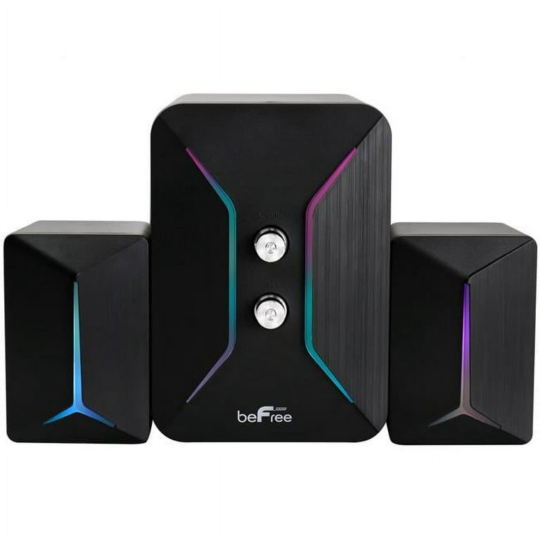 BeFree Sound Computer Gaming Speaker System With Color LED, 48% OFF