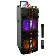 beFree Sound Dual 12 Inch Rechargeable Bluetooth Party Speaker