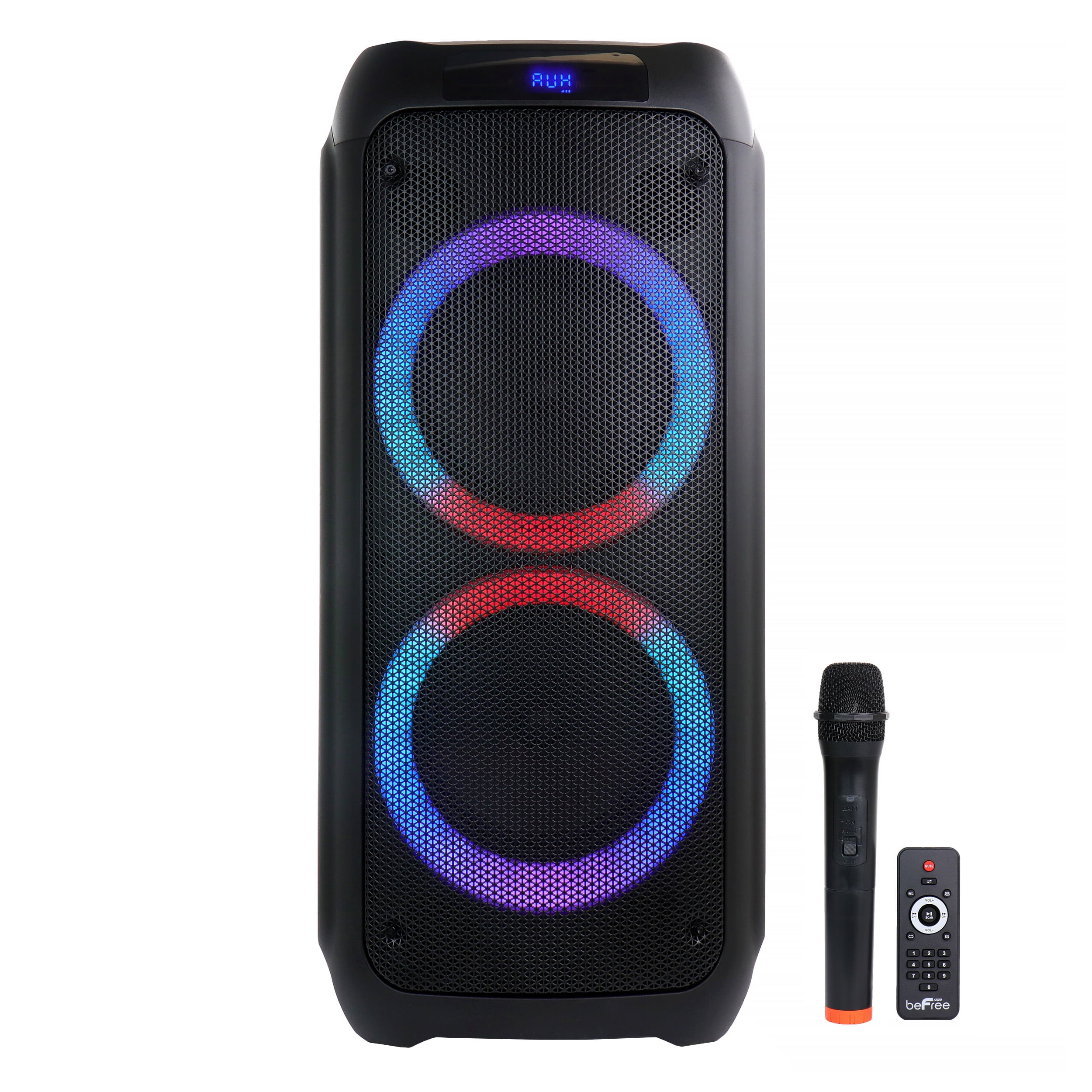 beFree Dual 8 Wireless Portable Party Speaker with Reactive Lights - Walmart.com