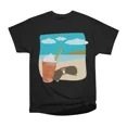 beach with cold drink and sunglass T-Shirt Tee Gift For Him Merch For ...