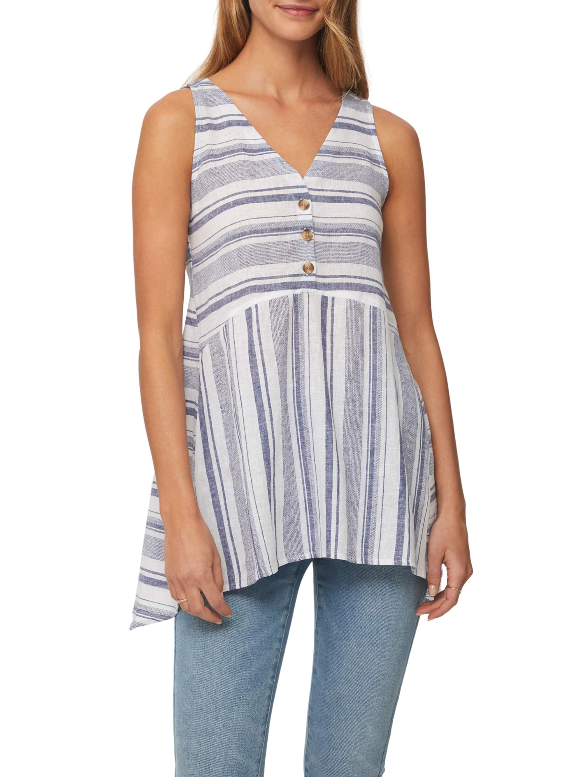 beachlunchlounge Hayden Sleeveless Hankerchief Hem Top