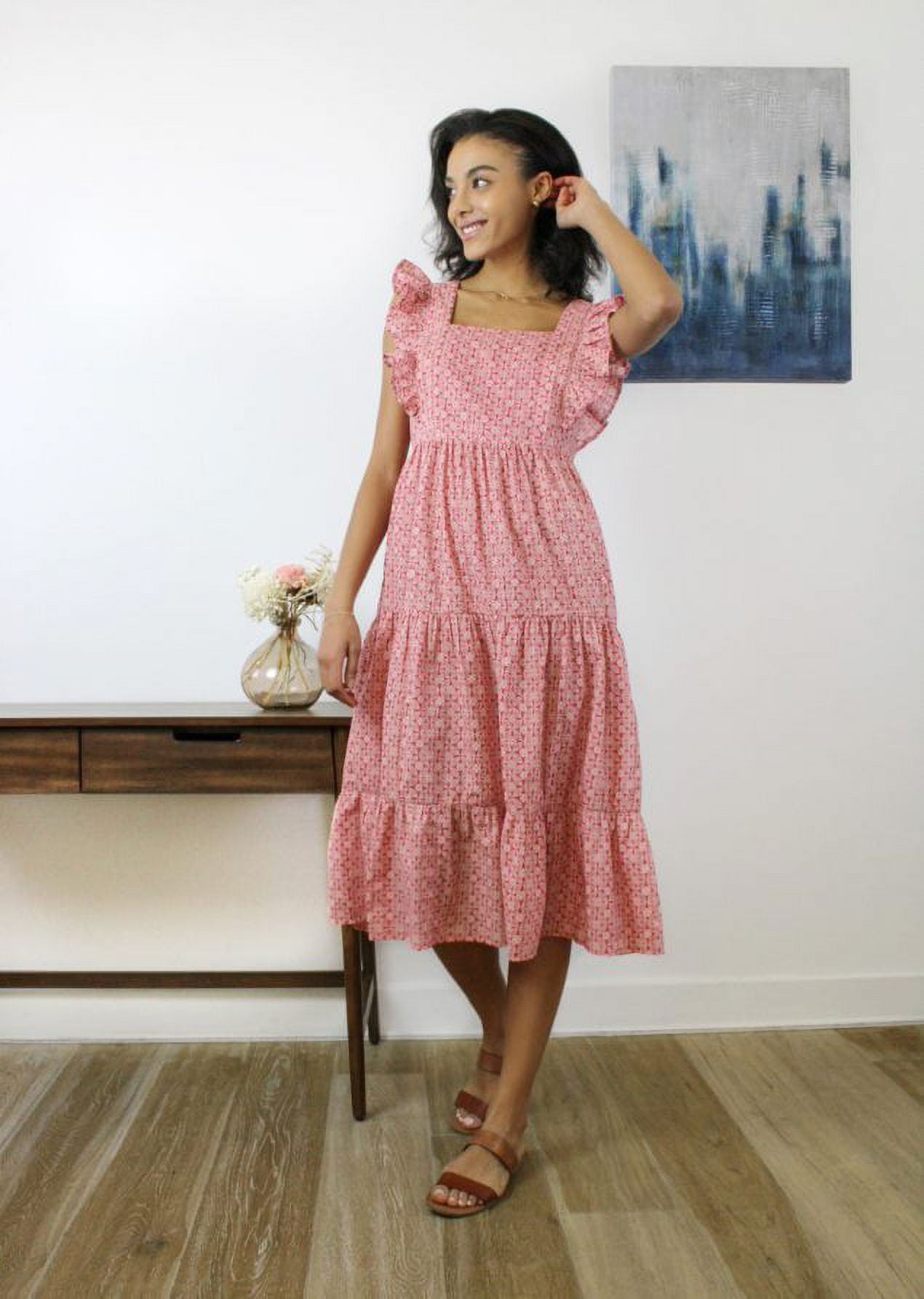 beachlunchlounge Alicia Maxi Dress - Open Back Design - Walmart.com