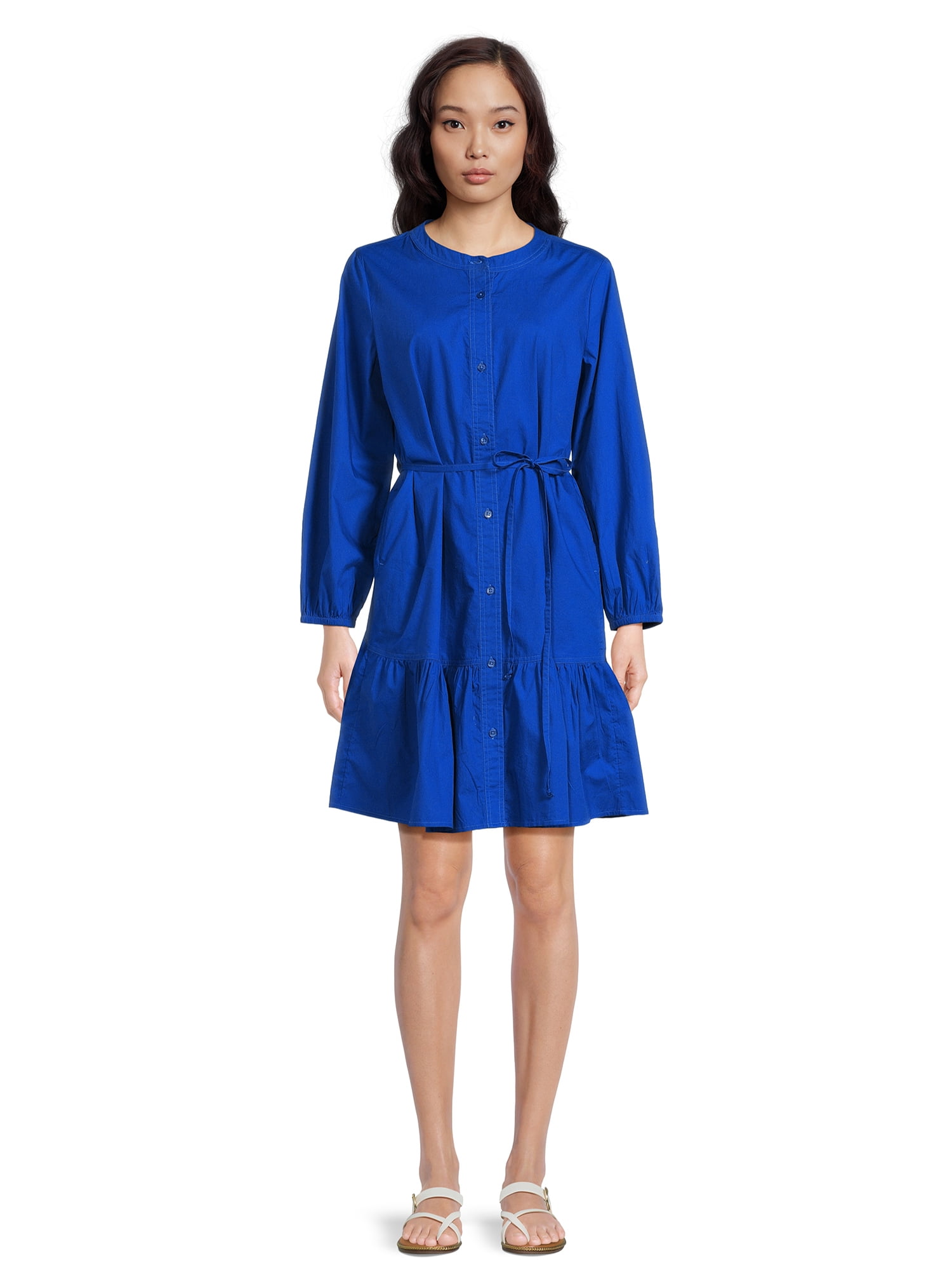 beachlunchlounge Women's Tiered Shirt Dress, Sizes XSXXL