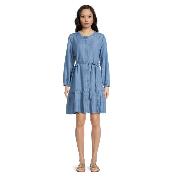 beachlunchlounge Women's Tiered Shirt Dress, Sizes XS-XXL