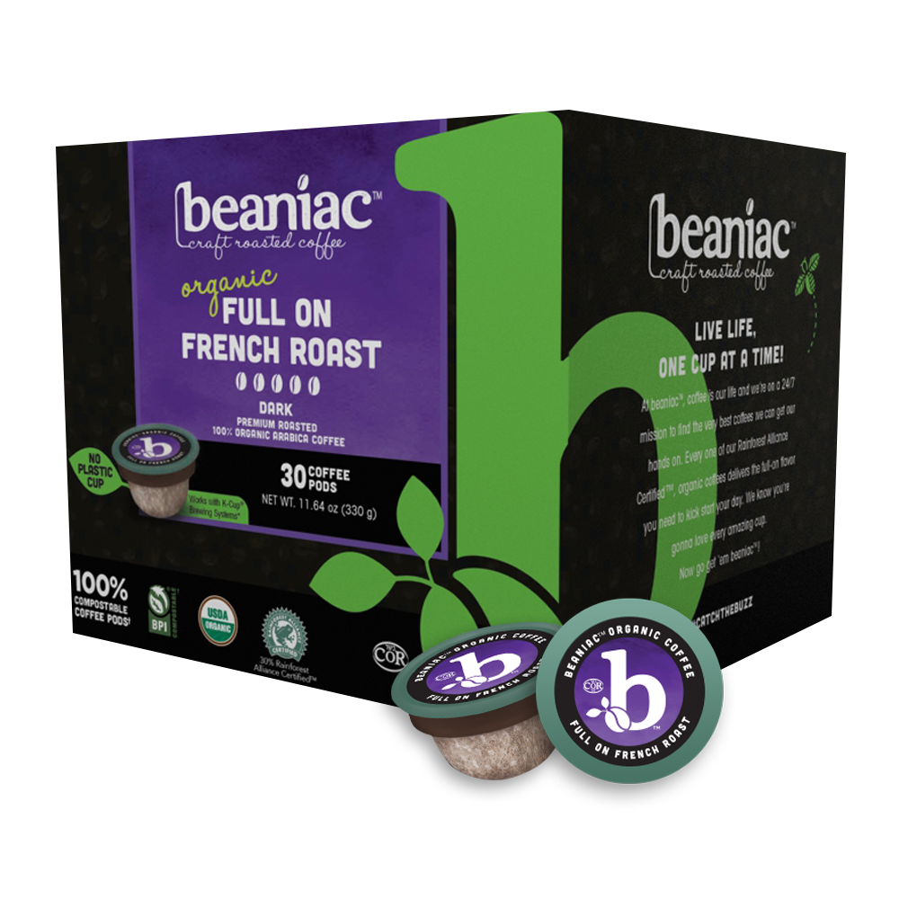 Wicked Awesome Fair Trade Organic French Roast Coffee, Single Serve