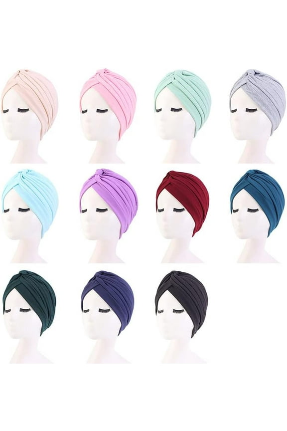 beauty YFJH Women's Cotton Turban Head Wrap Cancer Chemo Beanies Cap Headwear Cap Bonnet Hair Loss Hat