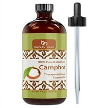 beauty aura 100% pure & undiluted camphor therapeutic grade essential oil 4 fl oz