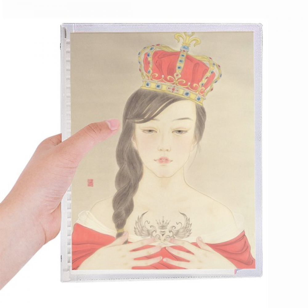 beauty royal crown chinese watercolor notebook loose diary refillable journal statiry