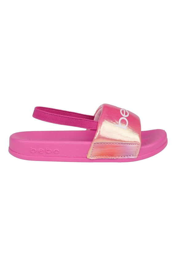 Beach Slide Sandals, Fuchsia (Toddler Girl's)