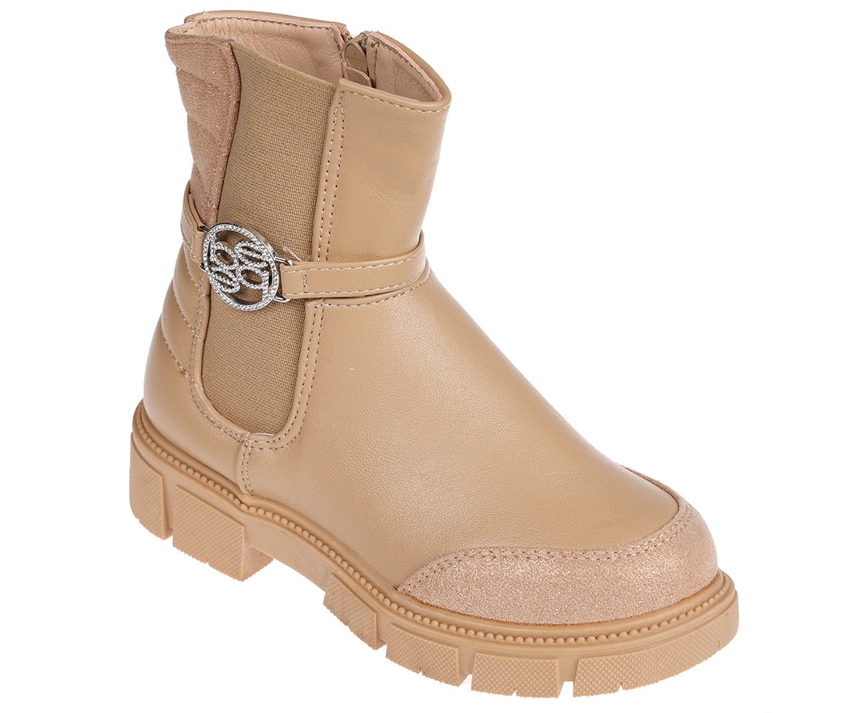 Designer Children Yeti Mini Beige Boots For Baby Girls – Age of